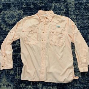 Magellan Outdoors peach fishing shirt